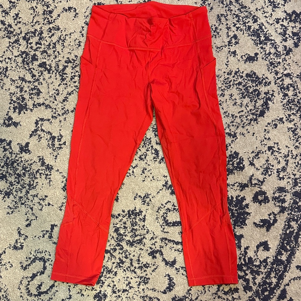 Lululemon Athletica Red Leggings